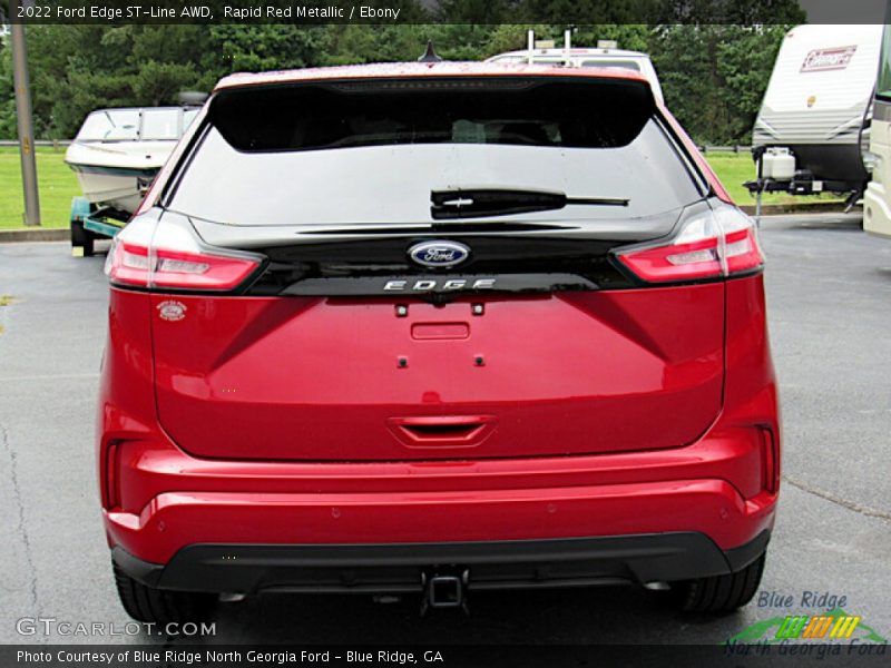 Rapid Red Metallic / Ebony 2022 Ford Edge ST-Line AWD