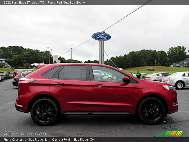 Rapid Red Metallic / Ebony 2022 Ford Edge ST-Line AWD