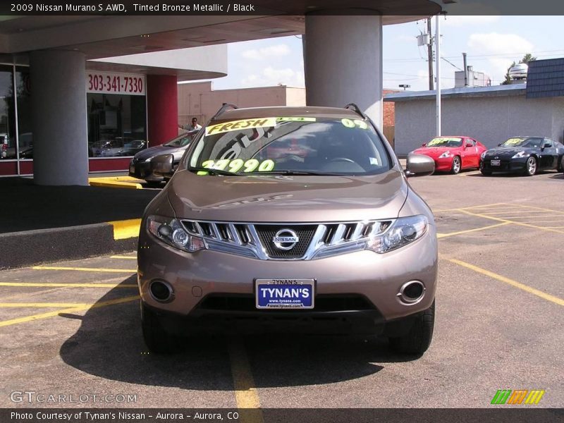 Tinted Bronze Metallic / Black 2009 Nissan Murano S AWD