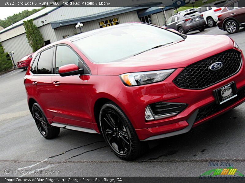 Rapid Red Metallic / Ebony 2022 Ford Edge ST-Line AWD