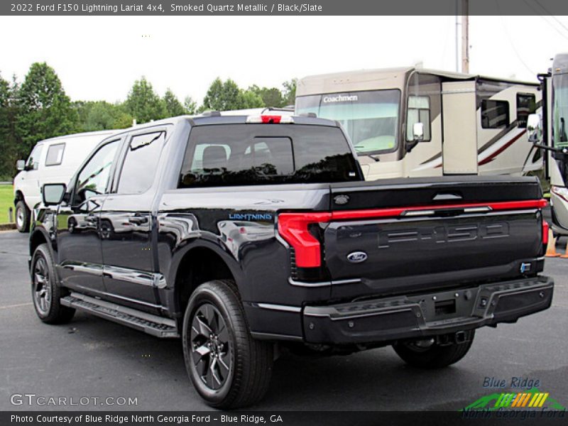 Smoked Quartz Metallic / Black/Slate 2022 Ford F150 Lightning Lariat 4x4
