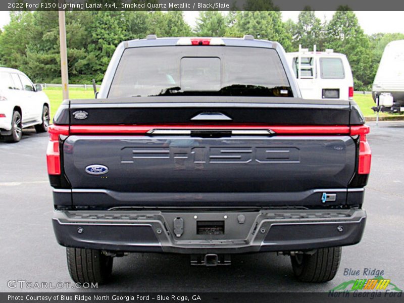 Smoked Quartz Metallic / Black/Slate 2022 Ford F150 Lightning Lariat 4x4