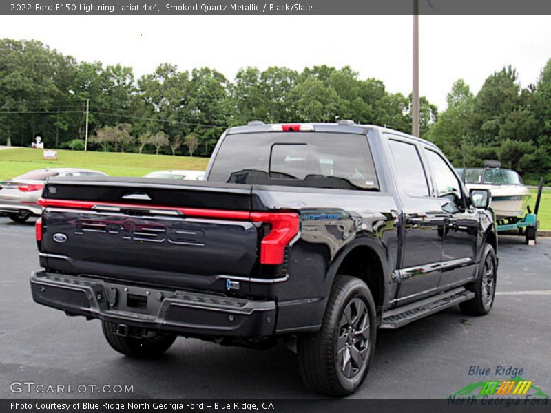 Smoked Quartz Metallic / Black/Slate 2022 Ford F150 Lightning Lariat 4x4