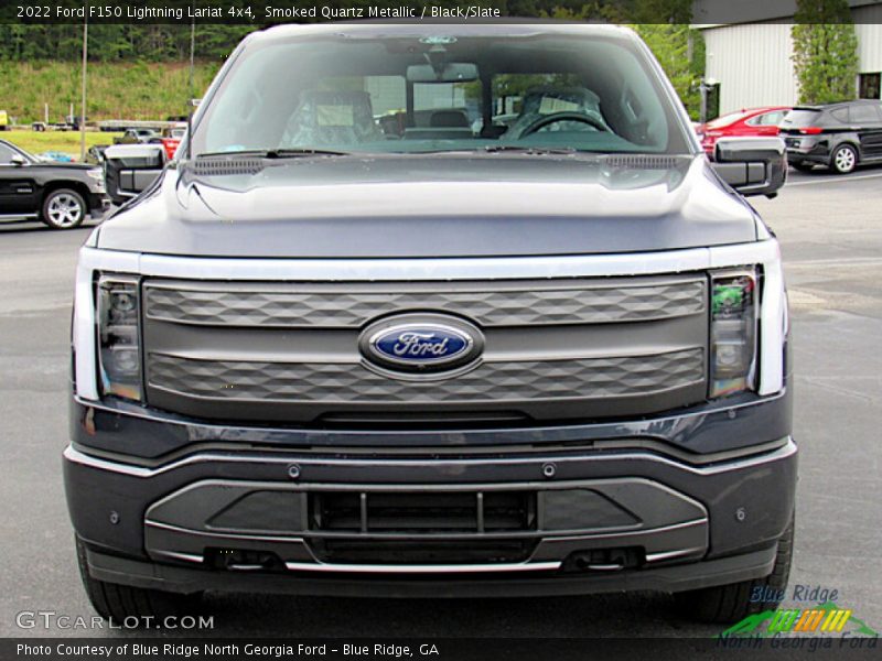 Smoked Quartz Metallic / Black/Slate 2022 Ford F150 Lightning Lariat 4x4