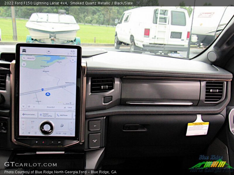 Smoked Quartz Metallic / Black/Slate 2022 Ford F150 Lightning Lariat 4x4