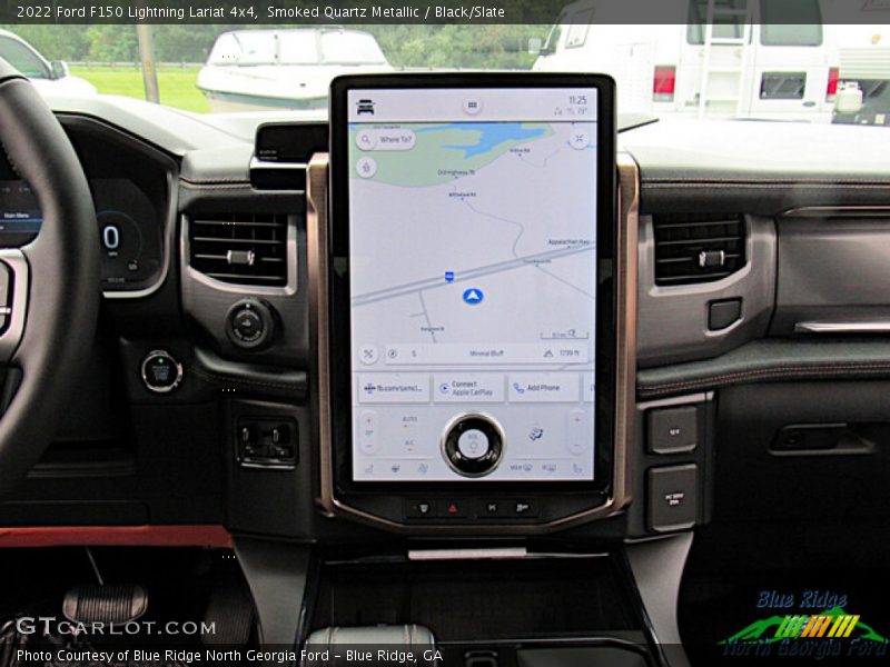 Smoked Quartz Metallic / Black/Slate 2022 Ford F150 Lightning Lariat 4x4