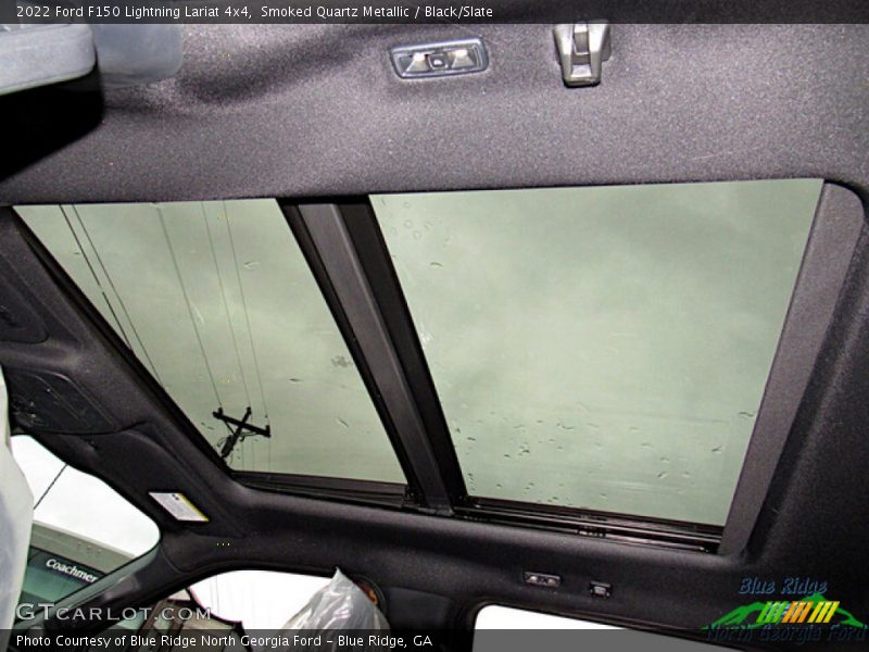 Smoked Quartz Metallic / Black/Slate 2022 Ford F150 Lightning Lariat 4x4