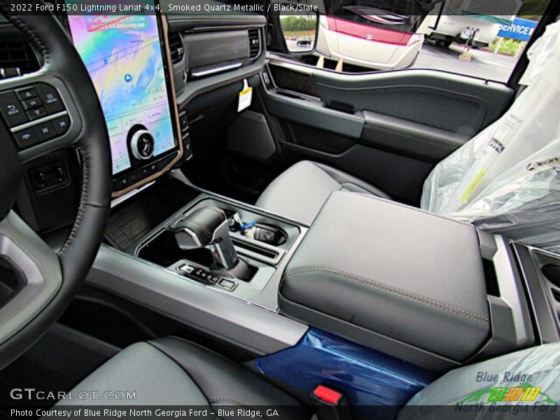 Smoked Quartz Metallic / Black/Slate 2022 Ford F150 Lightning Lariat 4x4