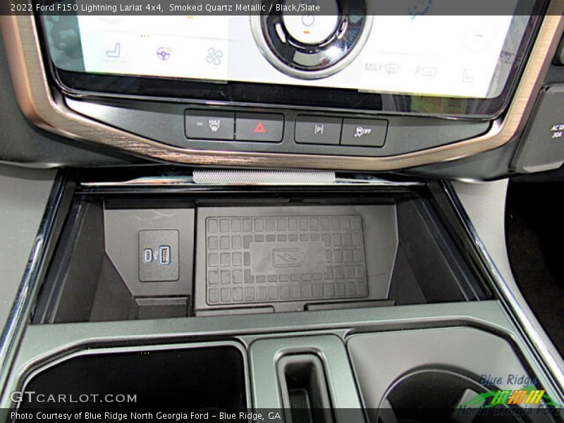 Smoked Quartz Metallic / Black/Slate 2022 Ford F150 Lightning Lariat 4x4