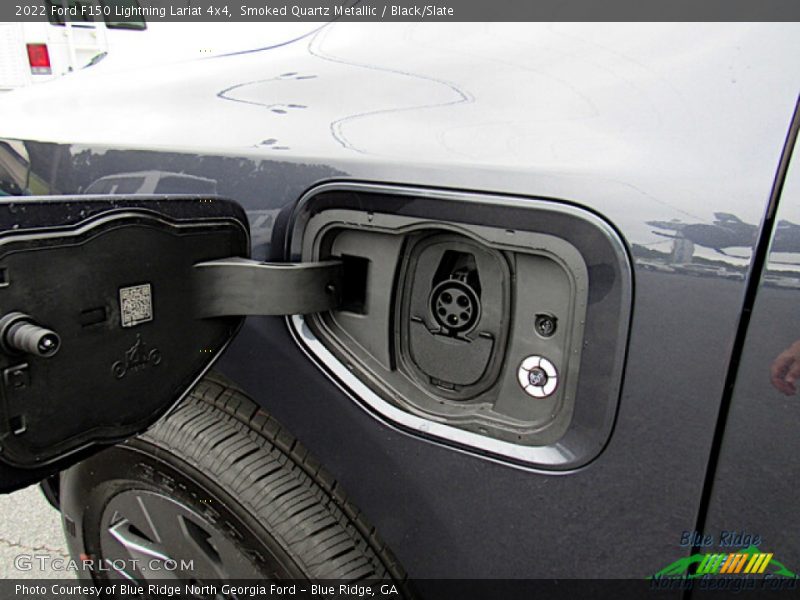 Smoked Quartz Metallic / Black/Slate 2022 Ford F150 Lightning Lariat 4x4
