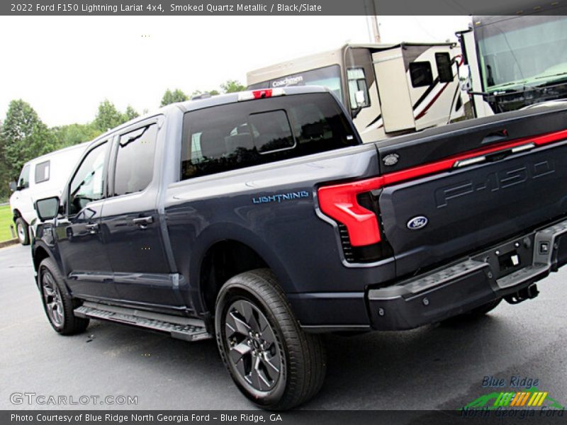 Smoked Quartz Metallic / Black/Slate 2022 Ford F150 Lightning Lariat 4x4