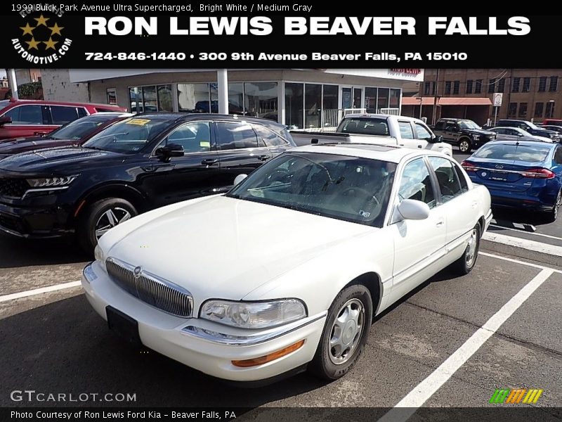 Bright White / Medium Gray 1999 Buick Park Avenue Ultra Supercharged