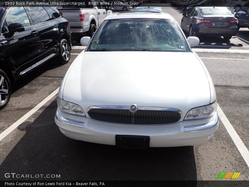 Bright White / Medium Gray 1999 Buick Park Avenue Ultra Supercharged