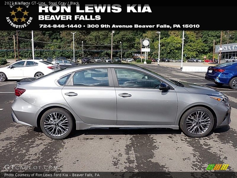Steel Gray / Black 2023 Kia Forte GT-Line