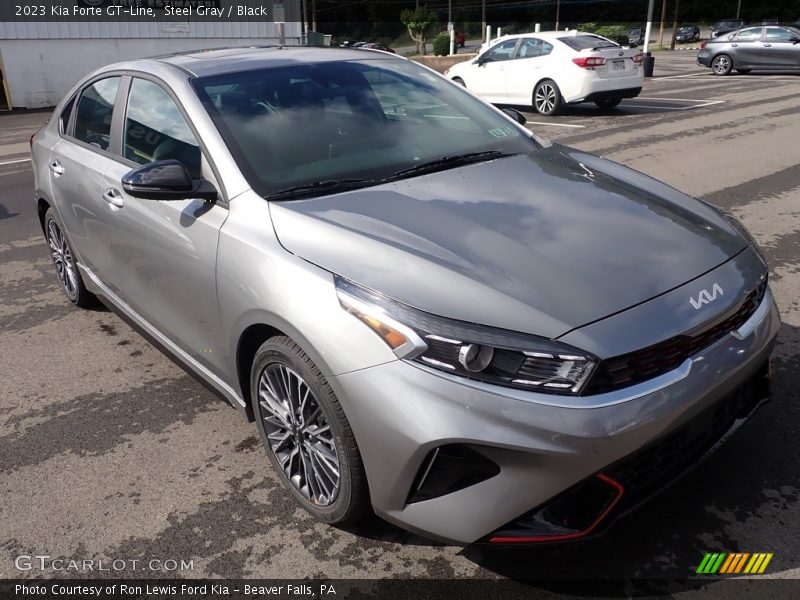 Steel Gray / Black 2023 Kia Forte GT-Line