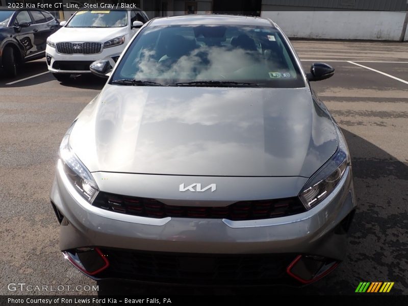 Steel Gray / Black 2023 Kia Forte GT-Line