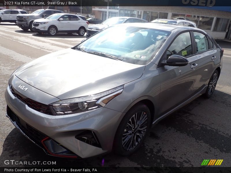 Steel Gray / Black 2023 Kia Forte GT-Line