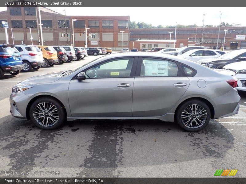 Steel Gray / Black 2023 Kia Forte GT-Line