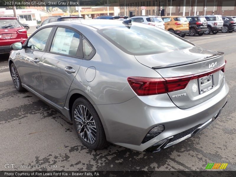 Steel Gray / Black 2023 Kia Forte GT-Line