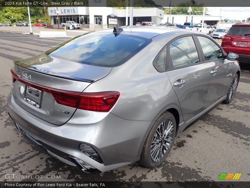 Steel Gray / Black 2023 Kia Forte GT-Line