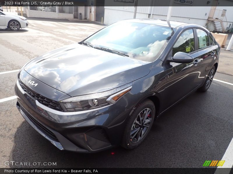 Gravity Gray / Black 2023 Kia Forte LXS