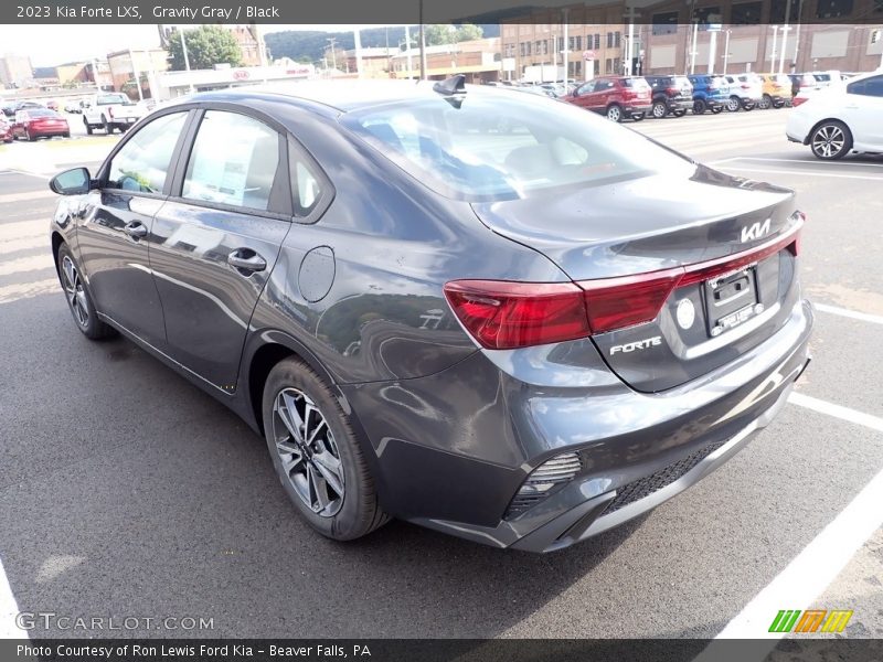 Gravity Gray / Black 2023 Kia Forte LXS