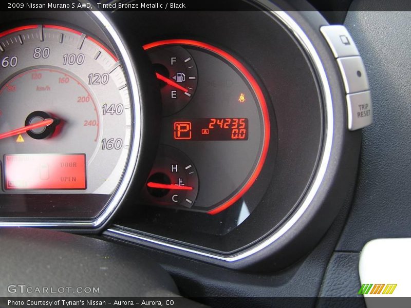 Tinted Bronze Metallic / Black 2009 Nissan Murano S AWD