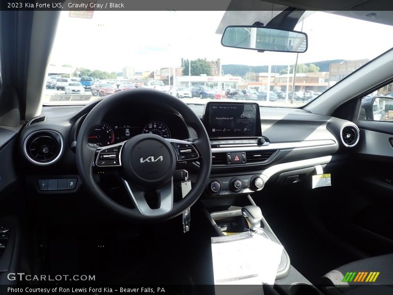 Gravity Gray / Black 2023 Kia Forte LXS