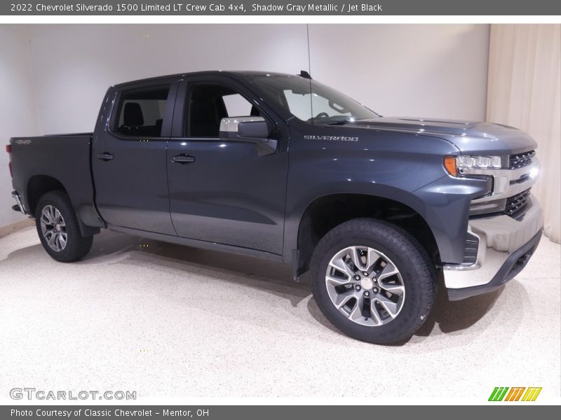 Shadow Gray Metallic / Jet Black 2022 Chevrolet Silverado 1500 Limited LT Crew Cab 4x4