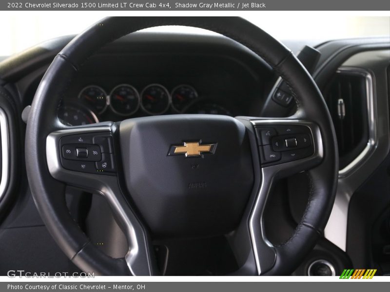 Shadow Gray Metallic / Jet Black 2022 Chevrolet Silverado 1500 Limited LT Crew Cab 4x4