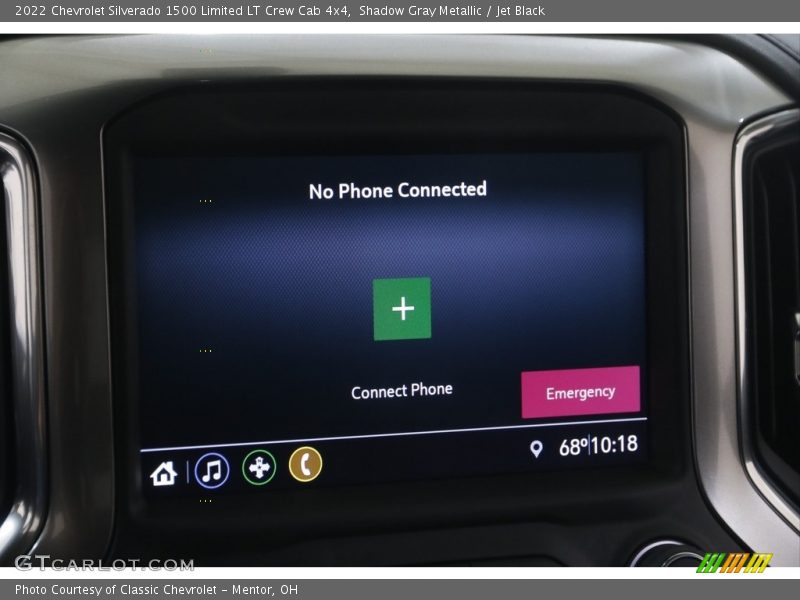 Shadow Gray Metallic / Jet Black 2022 Chevrolet Silverado 1500 Limited LT Crew Cab 4x4