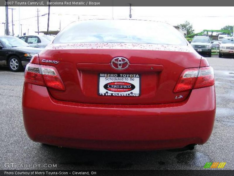 Barcelona Red Metallic / Bisque 2007 Toyota Camry LE