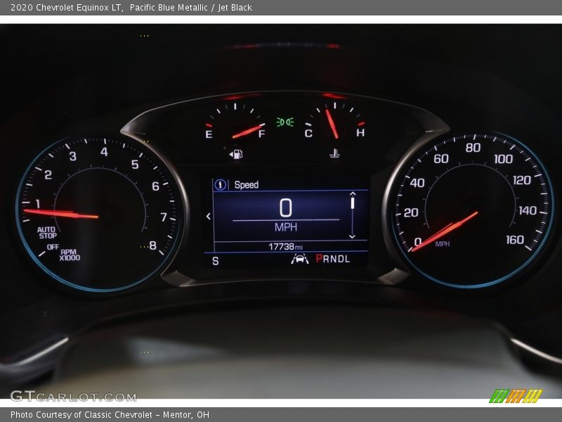 Pacific Blue Metallic / Jet Black 2020 Chevrolet Equinox LT