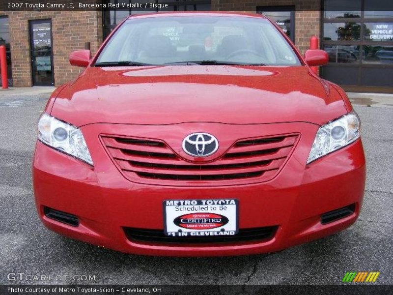 Barcelona Red Metallic / Bisque 2007 Toyota Camry LE