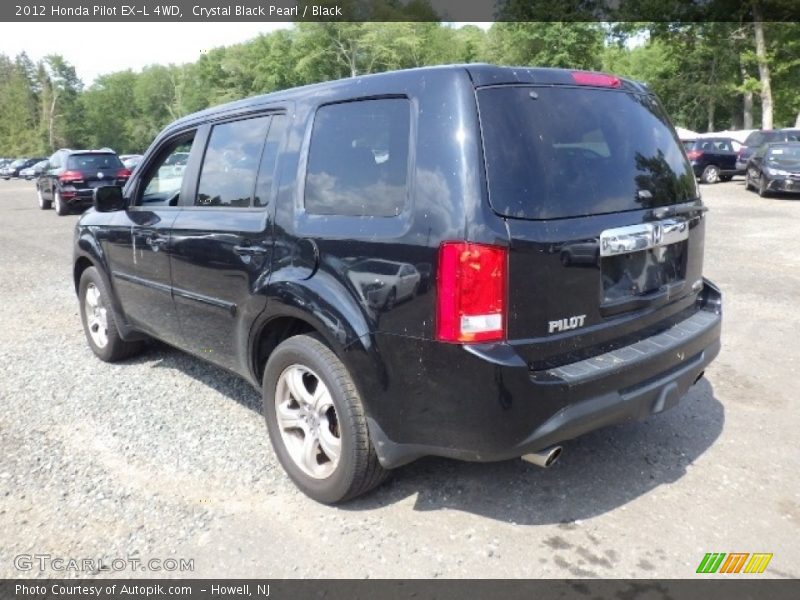 Crystal Black Pearl / Black 2012 Honda Pilot EX-L 4WD