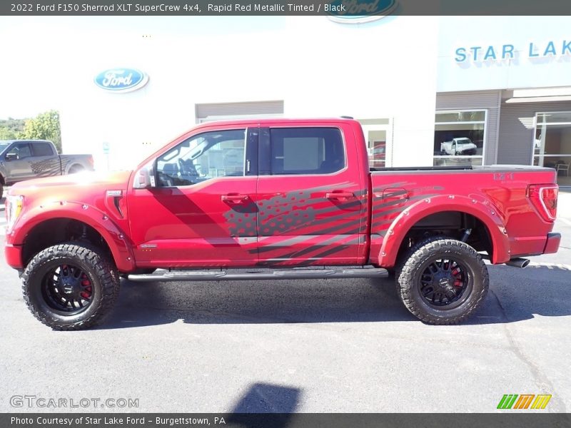 Rapid Red Metallic Tinted / Black 2022 Ford F150 Sherrod XLT SuperCrew 4x4