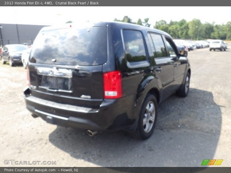 Crystal Black Pearl / Black 2012 Honda Pilot EX-L 4WD