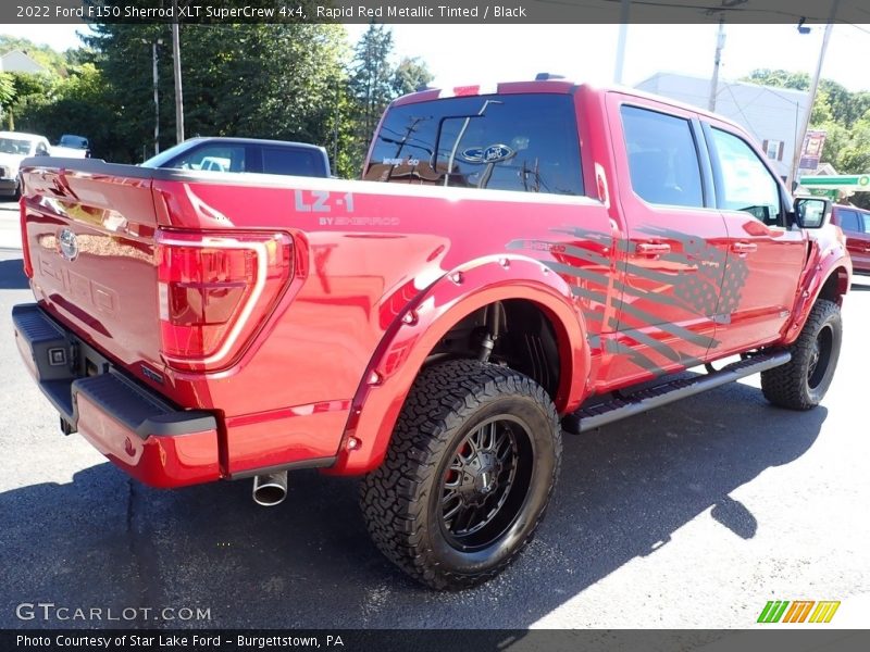 Rapid Red Metallic Tinted / Black 2022 Ford F150 Sherrod XLT SuperCrew 4x4
