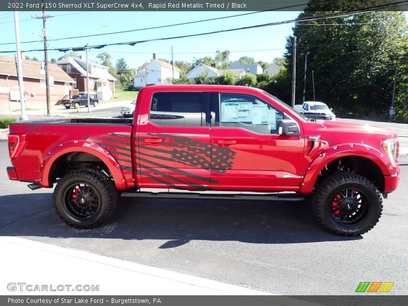  2022 F150 Sherrod XLT SuperCrew 4x4 Rapid Red Metallic Tinted