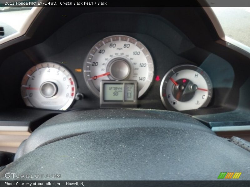 Crystal Black Pearl / Black 2012 Honda Pilot EX-L 4WD