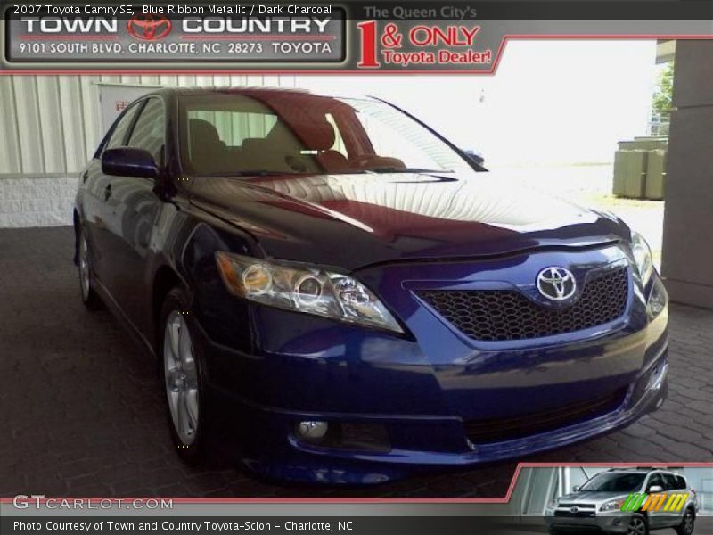 Blue Ribbon Metallic / Dark Charcoal 2007 Toyota Camry SE