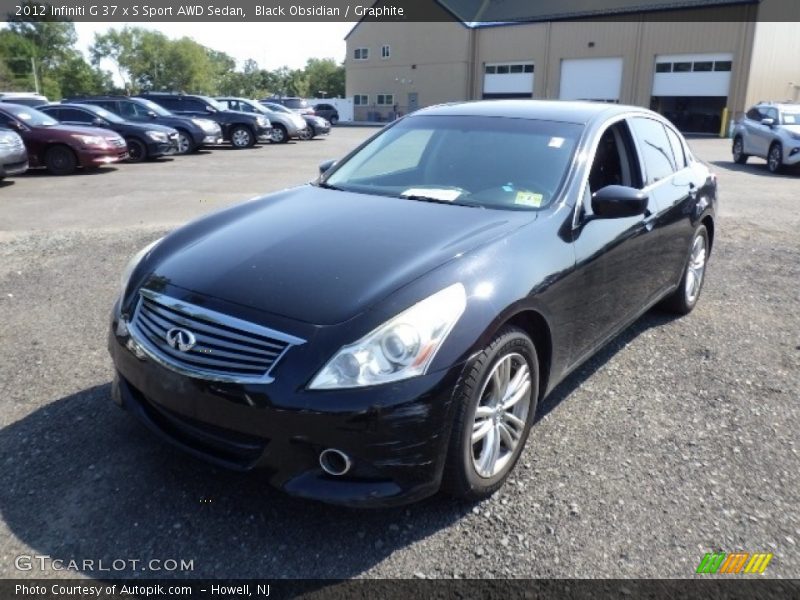 Black Obsidian / Graphite 2012 Infiniti G 37 x S Sport AWD Sedan