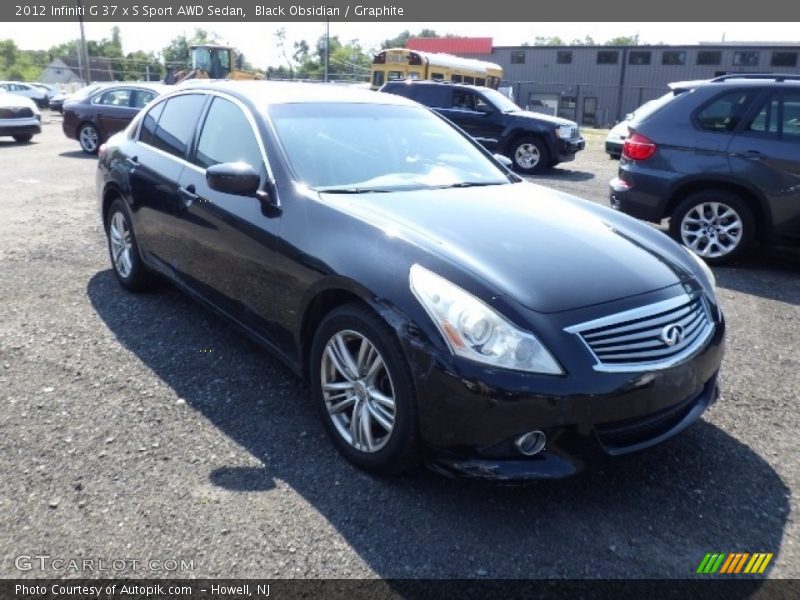 Black Obsidian / Graphite 2012 Infiniti G 37 x S Sport AWD Sedan