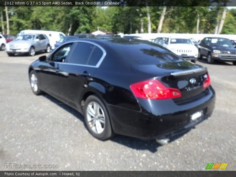 Black Obsidian / Graphite 2012 Infiniti G 37 x S Sport AWD Sedan