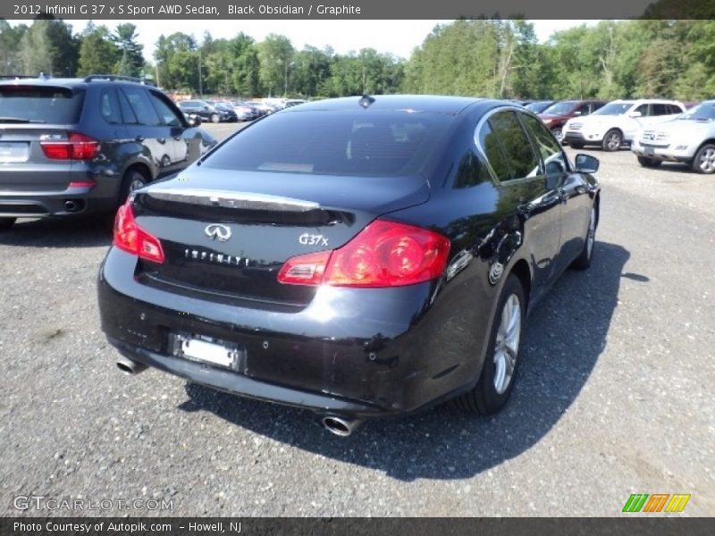 Black Obsidian / Graphite 2012 Infiniti G 37 x S Sport AWD Sedan