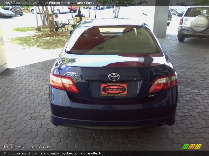 Blue Ribbon Metallic / Dark Charcoal 2007 Toyota Camry SE