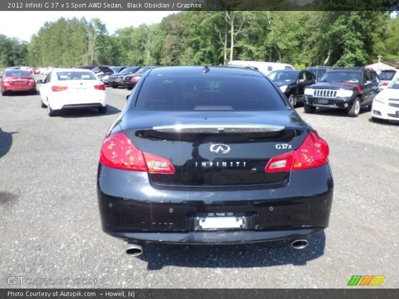 Black Obsidian / Graphite 2012 Infiniti G 37 x S Sport AWD Sedan