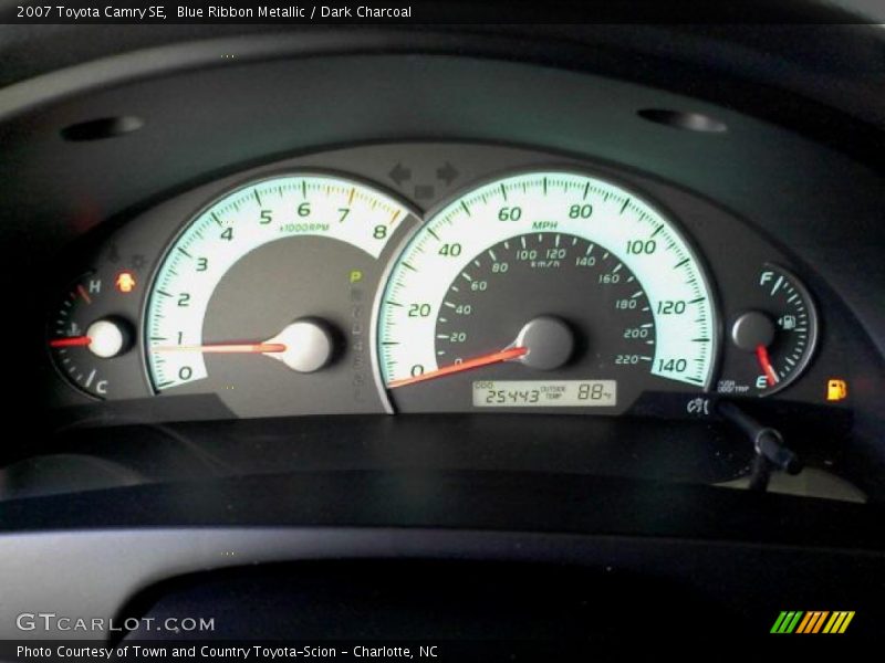 Blue Ribbon Metallic / Dark Charcoal 2007 Toyota Camry SE