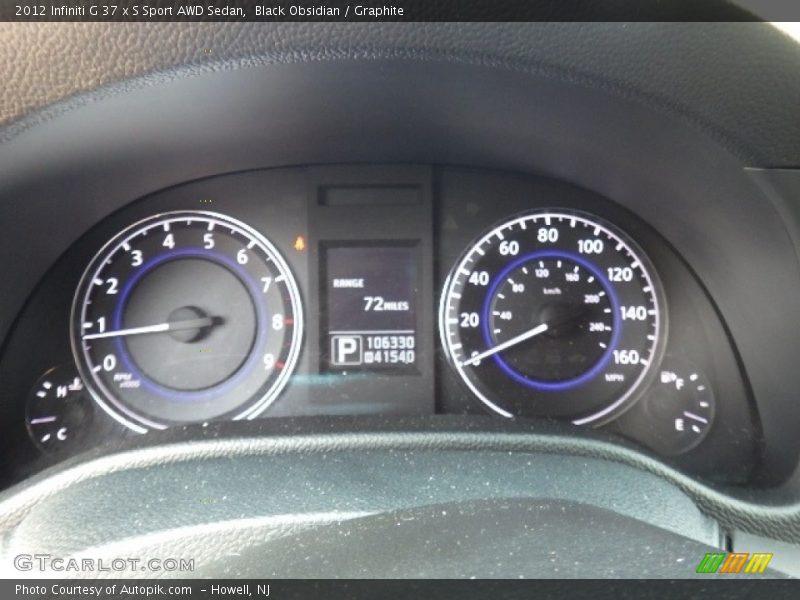 Black Obsidian / Graphite 2012 Infiniti G 37 x S Sport AWD Sedan