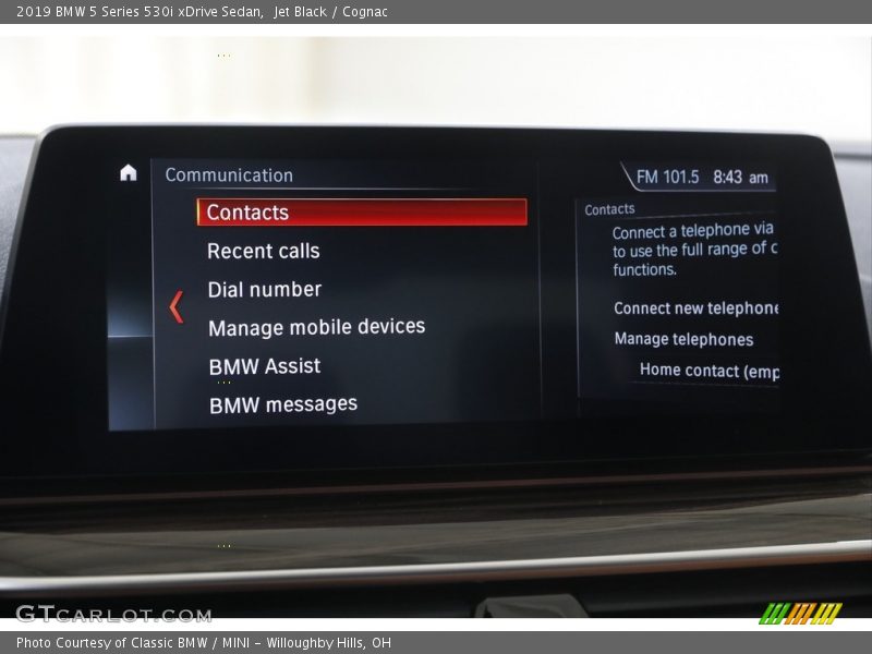 Jet Black / Cognac 2019 BMW 5 Series 530i xDrive Sedan